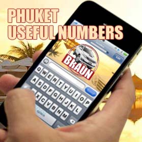 Useful Phuket Telephone Numbers – Braun Car Hire